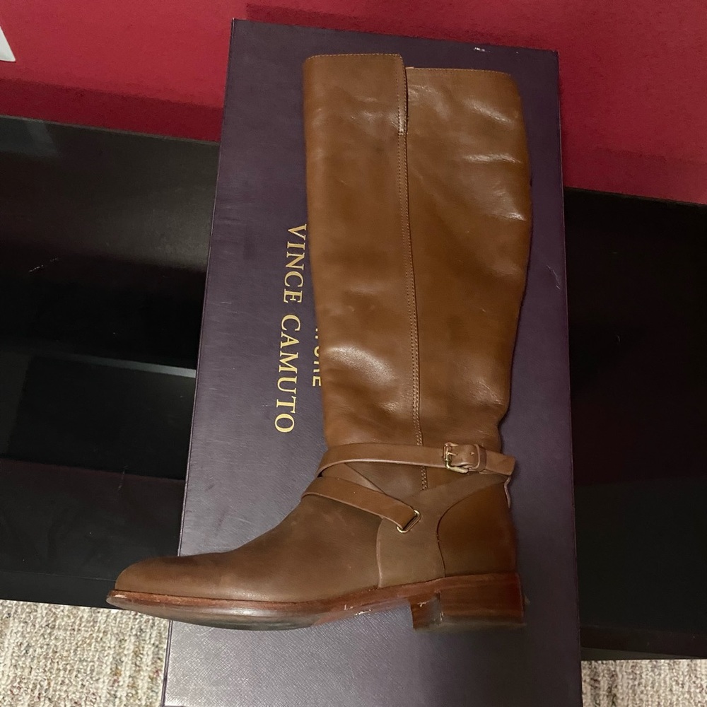 Vince Camuto brown riding boots